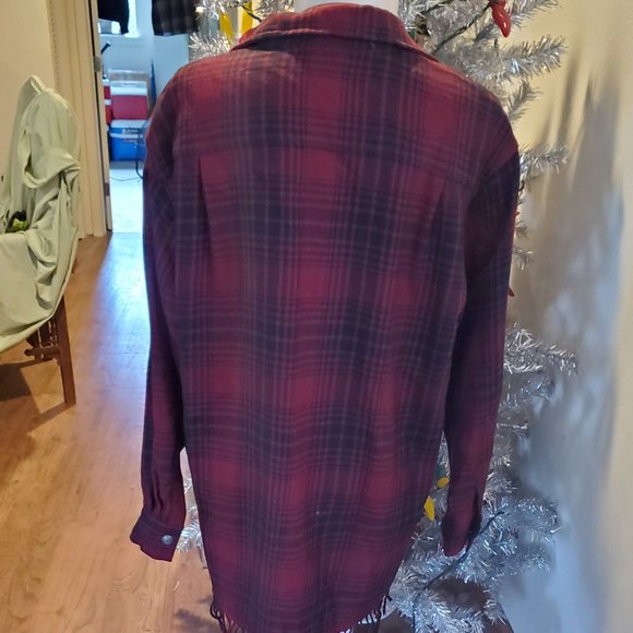 Vintage, wool, plaid western shacket - Picture 6 of 8